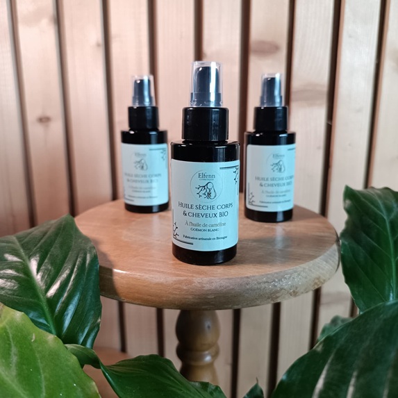 Huile pour le corps et les cheveux - Elfenn - Fabriqué en Bretagne