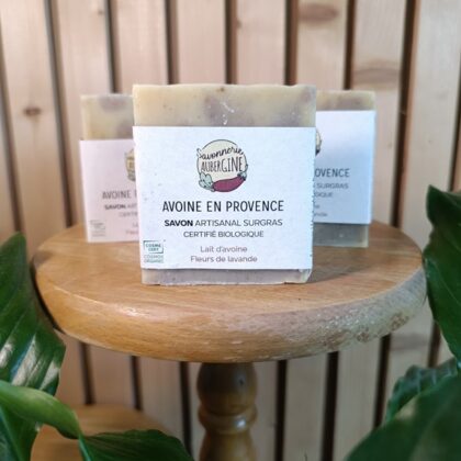 Savon avoine en provence - Savonnerie aubergine - Fabriqué en Bretagne