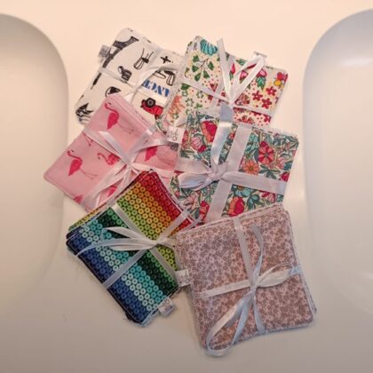 Cotons lavables - Les nuances de Rose - Fabriqué en Bretagne à Lanvallay