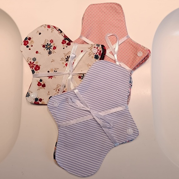 Protège slips lavables (Lot de 3) - Taille M - Les nuances de Rose -Fabriqué en Bretagne à LANVALLAY